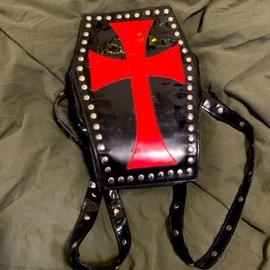 Coffin Backpack Purse ~Demonia Dupe~